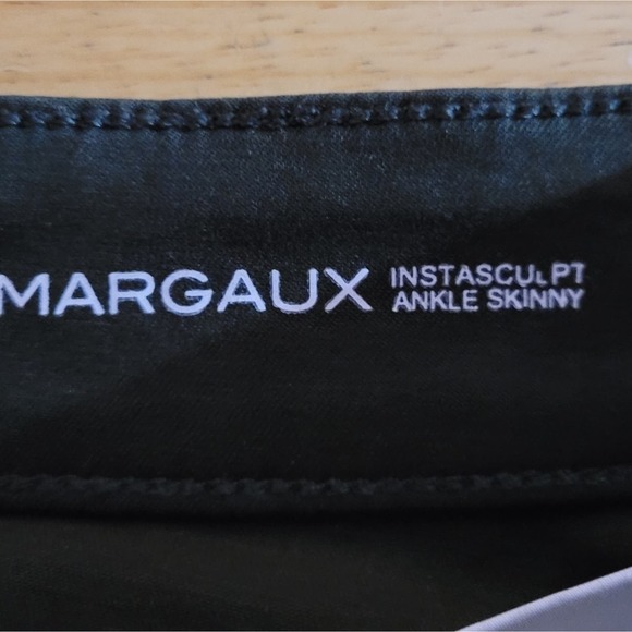 DL1961 Margaux Thicket Green High Rise Raw Hem Instasculpt Ankle Skinny Jeans - Picture 13 of 14